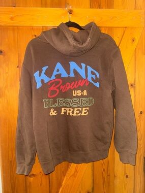 Yeezy Brown Logo Pullover Hoodie - Brown
